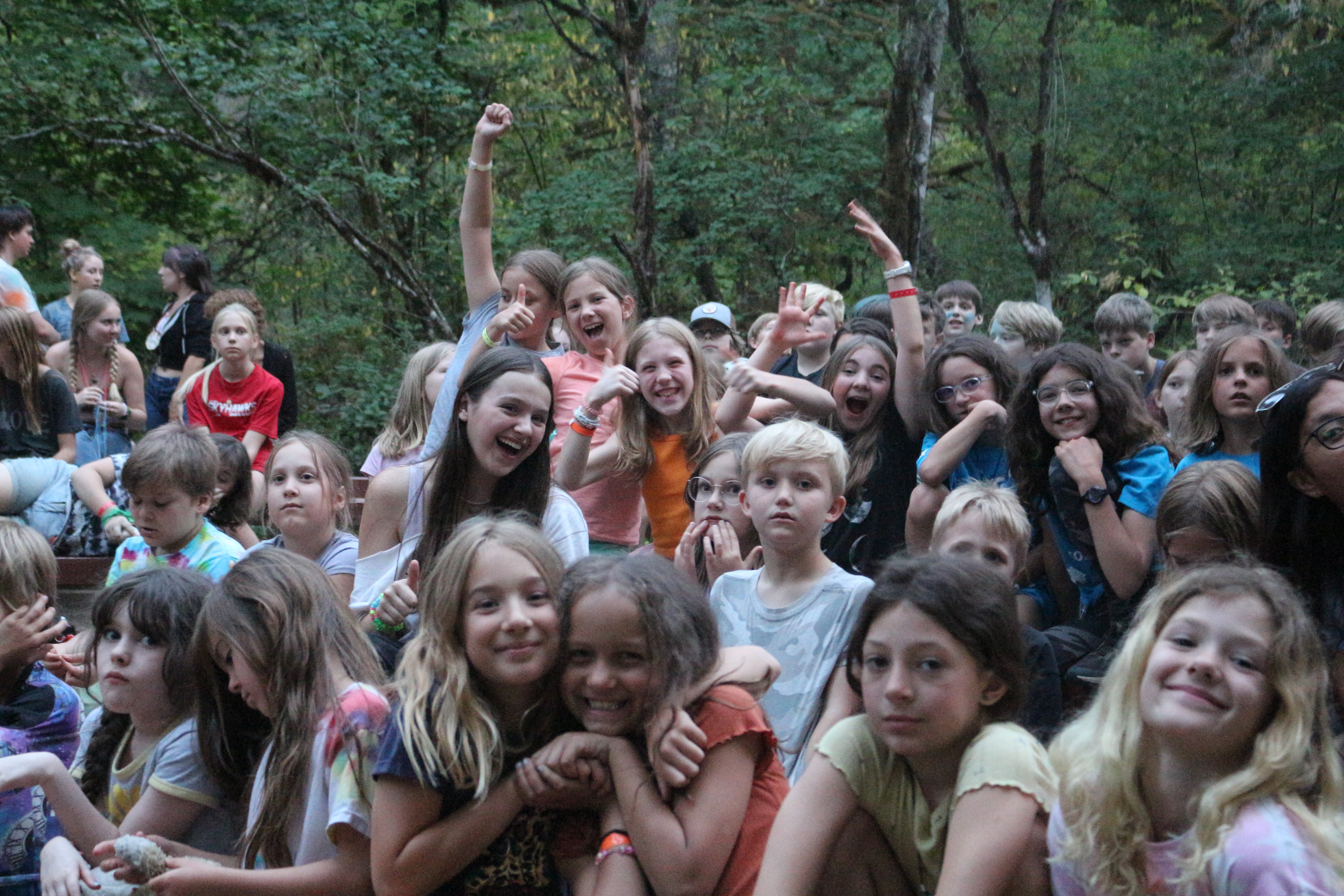YMCA kids at Camp Collins, registration for overnight camp